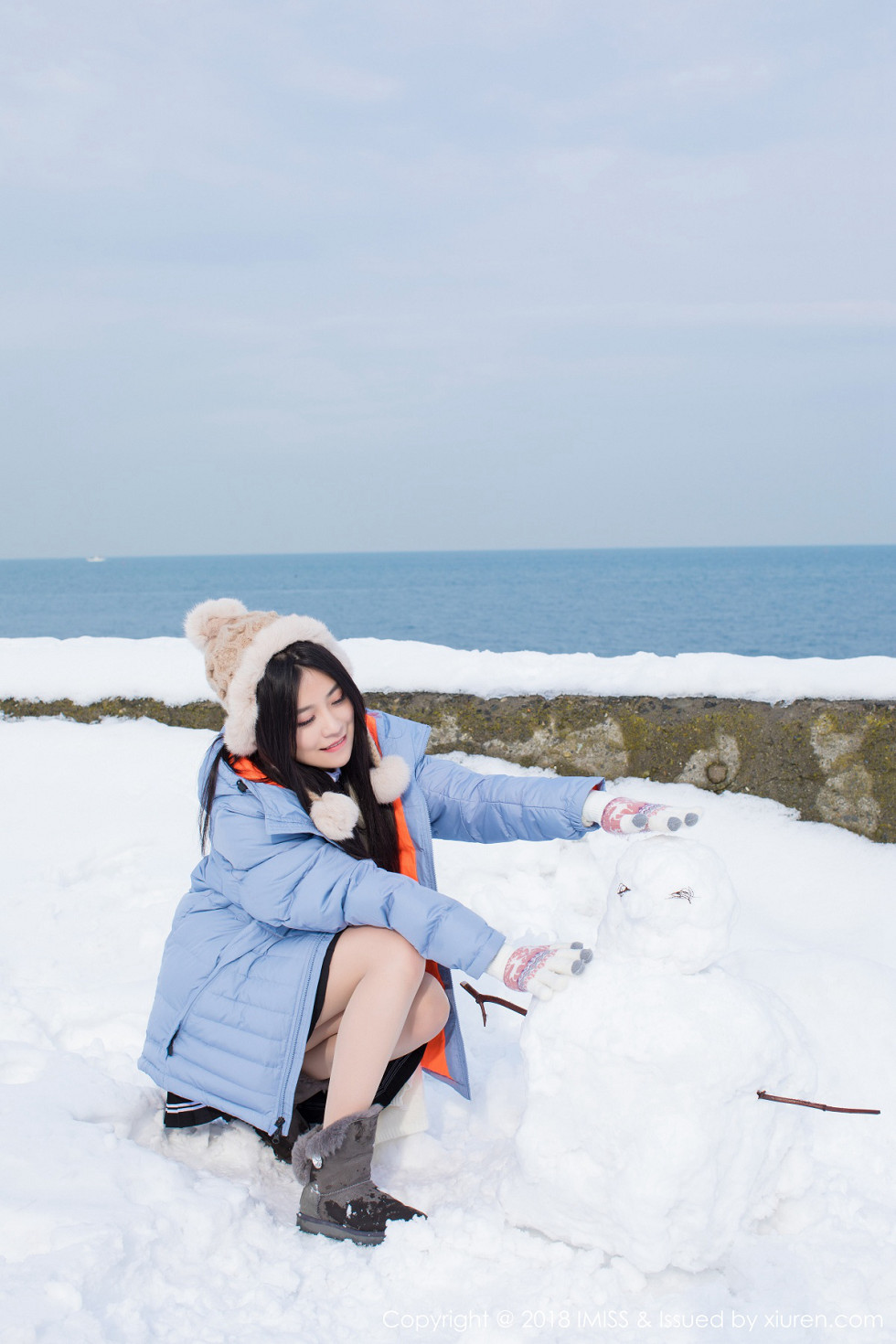 清纯女神许诺旅拍户外雪地优雅气质唯美写真
