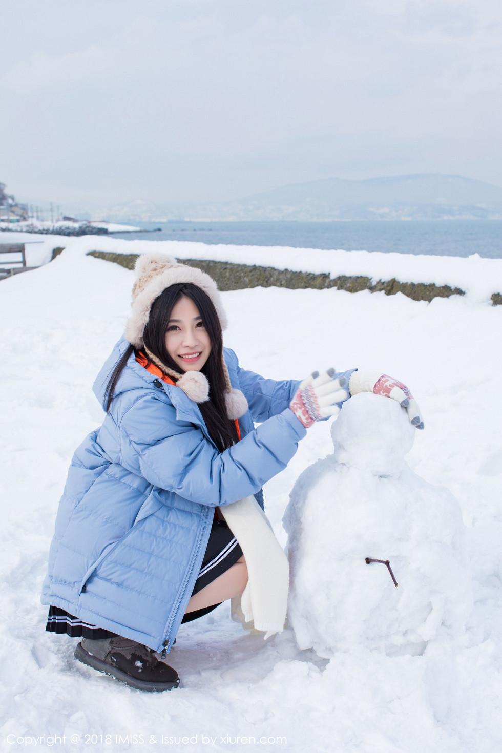 清纯女神许诺旅拍户外雪地优雅气质唯美写真